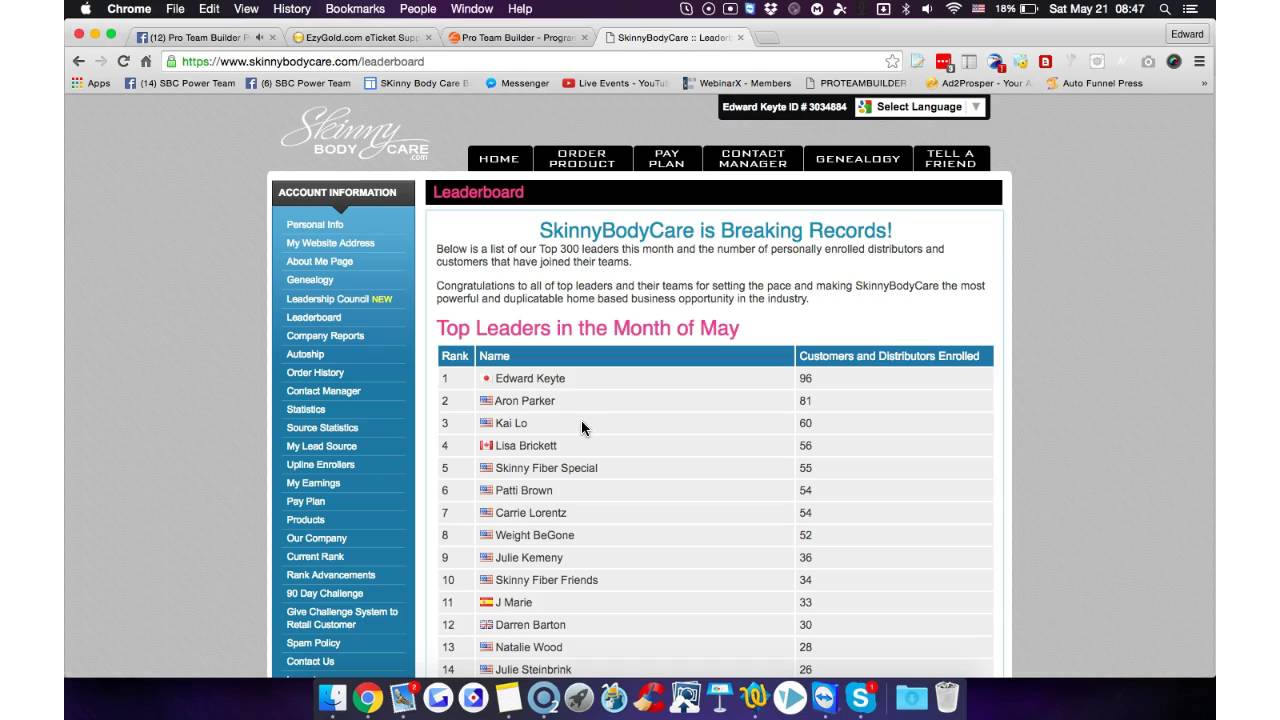 Skinny Body care link rotator for my team coming soon!