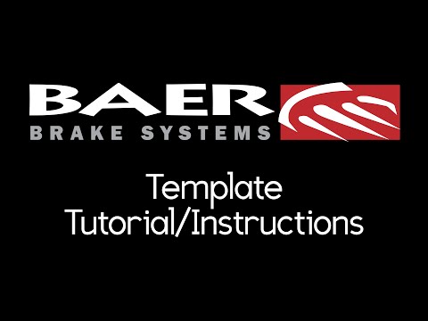 Baer Brakes - How to Find and Use Baer Brake Template Tutorial