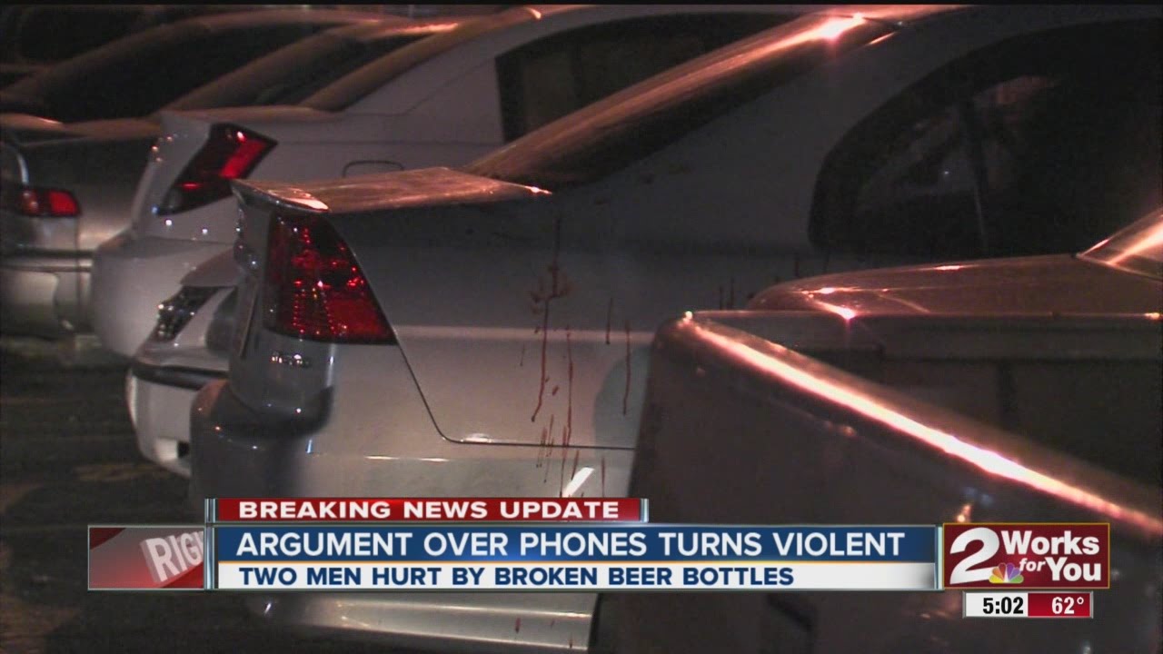 Argument over phones turns violent