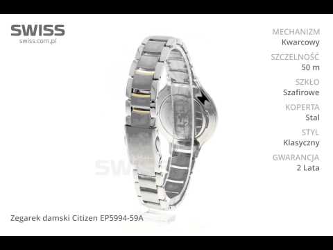www.swiss.com.pl - Zegarek damski Citizen EP5994-59A