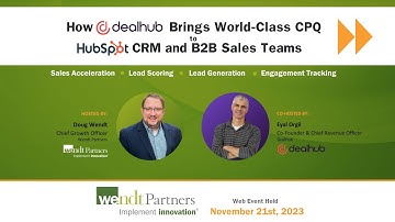 How DealHub Brings World-Class CPQ to HubSpot & B2B Sales Teams | ft Eyal Orgil | Tues, Nov 21, 2023