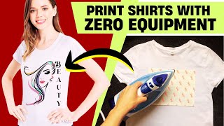 Print Your Photo on A T-Shirt at Home With An Iron 👕No Heat Press Needed!