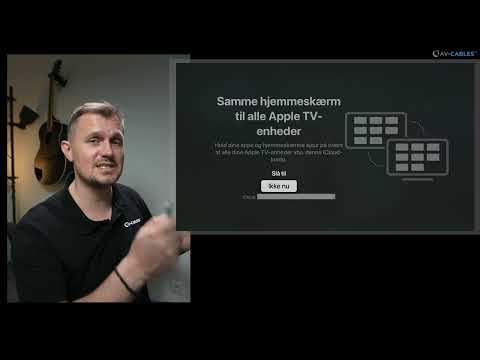 Opsætning af Apple tv 2. Gen 4K 2021 HDR dansk