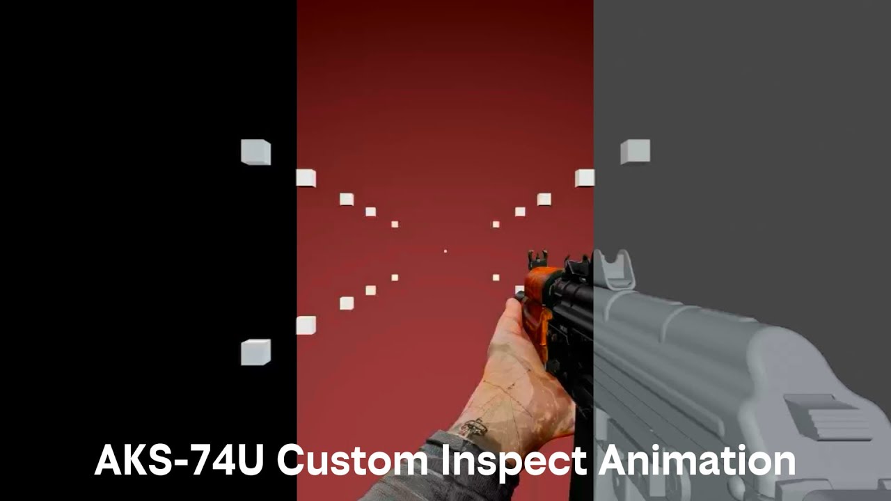 AKS-74U Custom Inspect Animation - YouTube