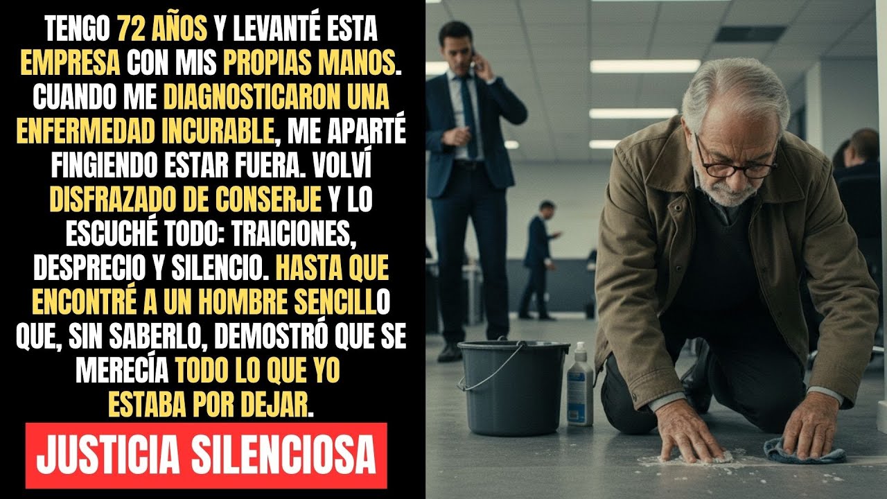 Fingí ser el conserje de mi propia empresa… y descubrí quién de verdad se merecía todo