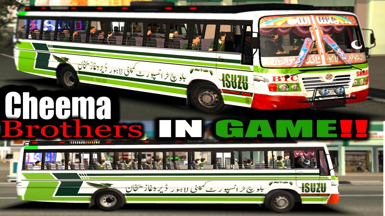 Cheema Brothers 5755 In Game Faisalabad Bus Mod YouTube