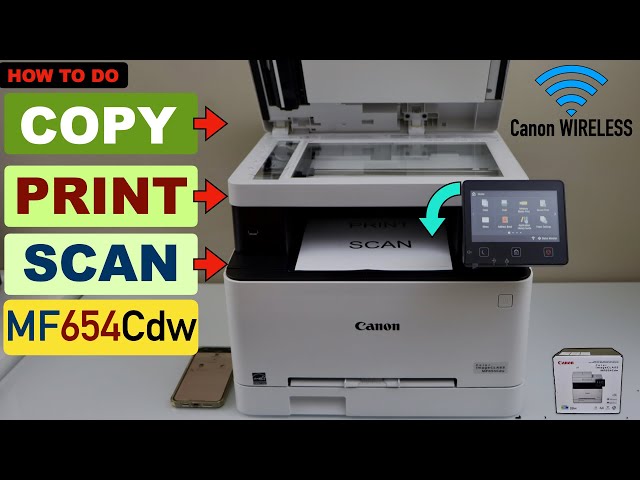 How To Copy, Print, Scan With Canon Imageclass MF654Cdw Color Laser Printer ? class=