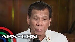 President Duterte talks to reporters in Malacañang | ABS-CBN News