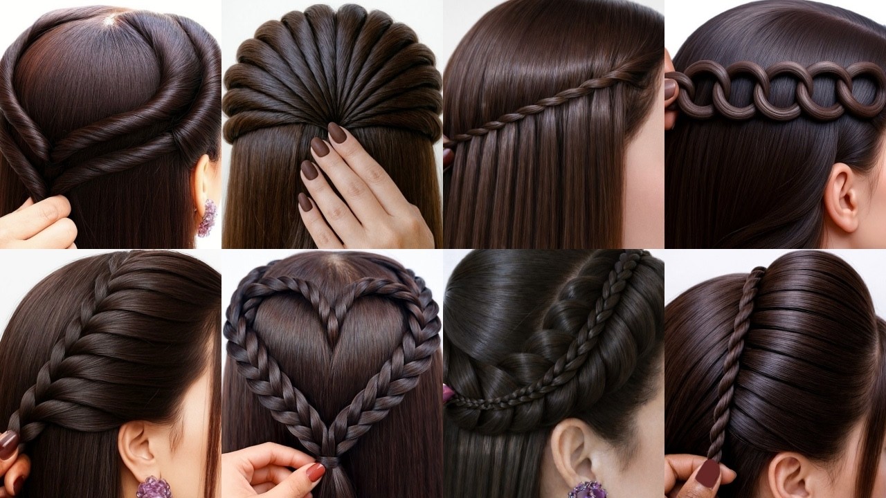 Очень красивая прическа - Новая прическа для девочек | Простая прическа | Свадебная прическа