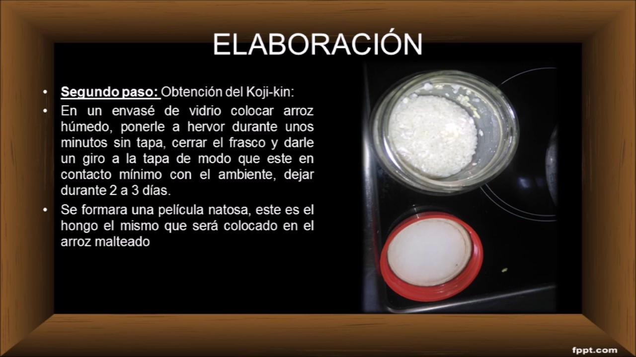 Elaboración de Sake Quimica Organica  Fermentación