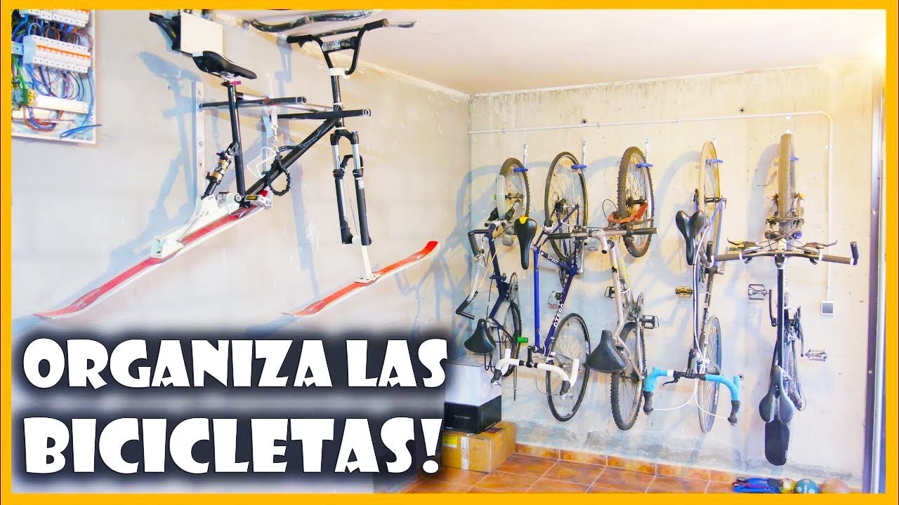 Soporte de pared para garaje para colgar bicicletas, ganchos