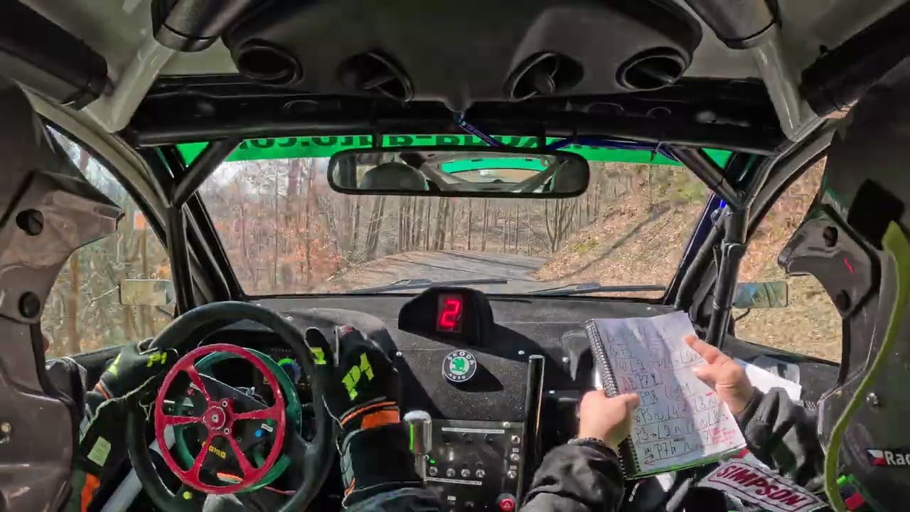 Rallye Jizera 2026, RZ3 - Střevelná, Skoda Fabia WRC, Fajstavr / Maruna, onboard