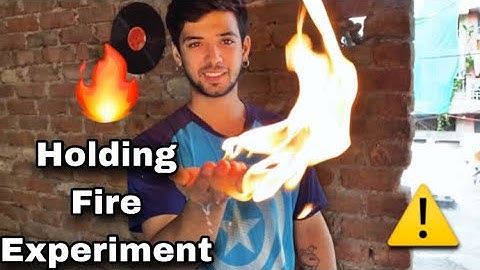 How to set hands on fire - Holding fire Experiment ⚠️ Don’t try this at Home⚠️ #experiment #fire