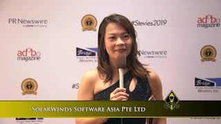 SolarWinds Software Asia Pte Ltd wins in the 2019 Asia-Pacific Stevie® Awards