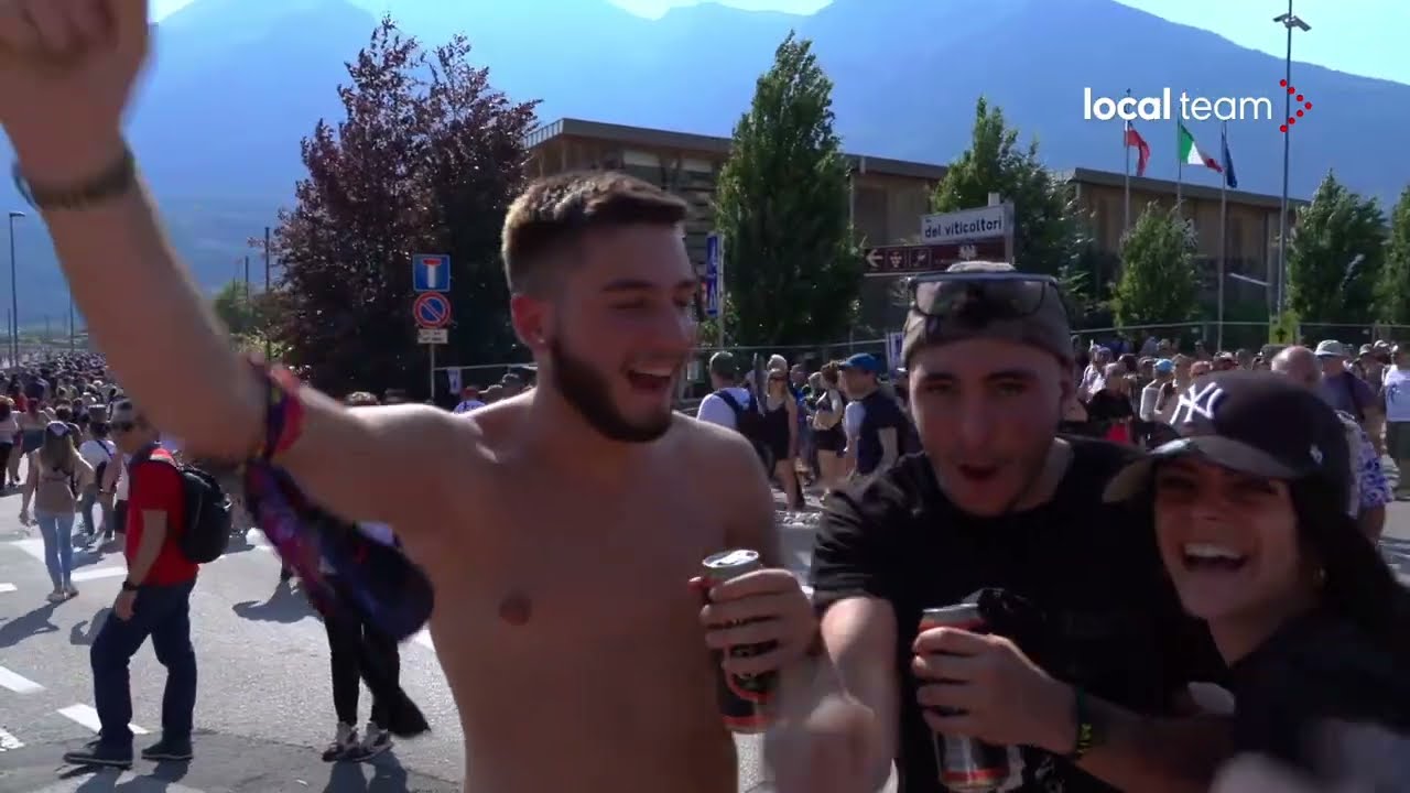 Arrivi concerto Vasco: migliaia di fans a Trento