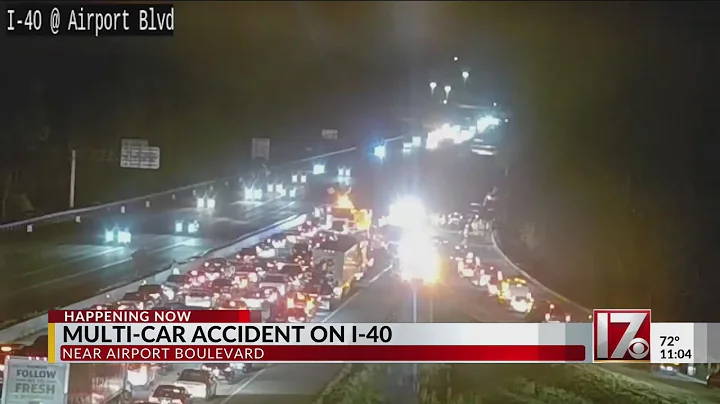 I-40 east lanes reopen near Airport Blvd. after Wake Co. multi-vehicle crash