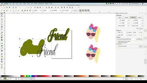 How to make shadow box for words and images on Inkscape