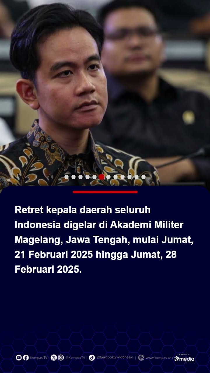 Besok, Gibran Beri Materi di Acara Retret Kepala Daerah di Akmil Magelang #gibran #akmil