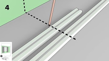 Comment monter un rail pour rideau VIDGA?