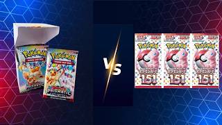 DOUBLE UNBOXING! Prismatic Evolutions Booster Box & Japanese 151 | Pokemon Card Opening