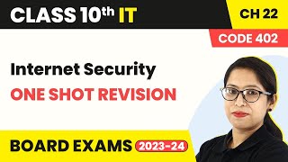 Internet Security - One Shot Revision (Code 402) (Theory) | Class 10 IT Chapter 22 (2022-23)