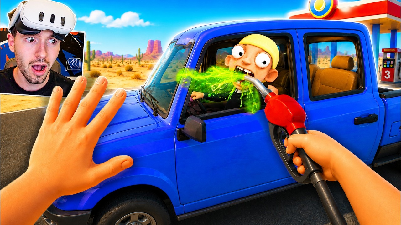 Jogando como FRENTISTA DE POSTO - (Gas N Cars VR)