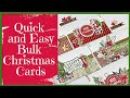 DIY Card Making Tutorial ~ 5 Easy Cards with Envelopes ~ Uniquely Creative's Holly Jolly Collection