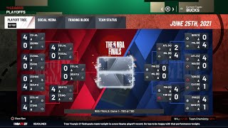 NBA 2K21 - Eastern & Western Conference Finals - 2020 NBA Bubble Season