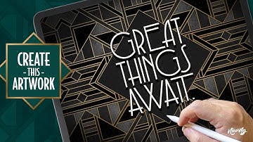 How to Create Stunning Art Deco Lettering | Step-by-Step Procreate Tutorial