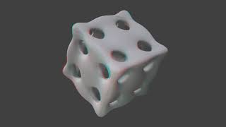 chmutov surface -- algebraic surface in anaglyph stereoscopic 3d