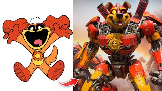 Poppy Playtime Chapter 3 in Transformers & Their Anime Version | Smiling Critters, Dogday, Catnap