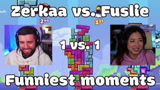 Zerkaa vs Fuslie - 1vs1 - Funniest moments