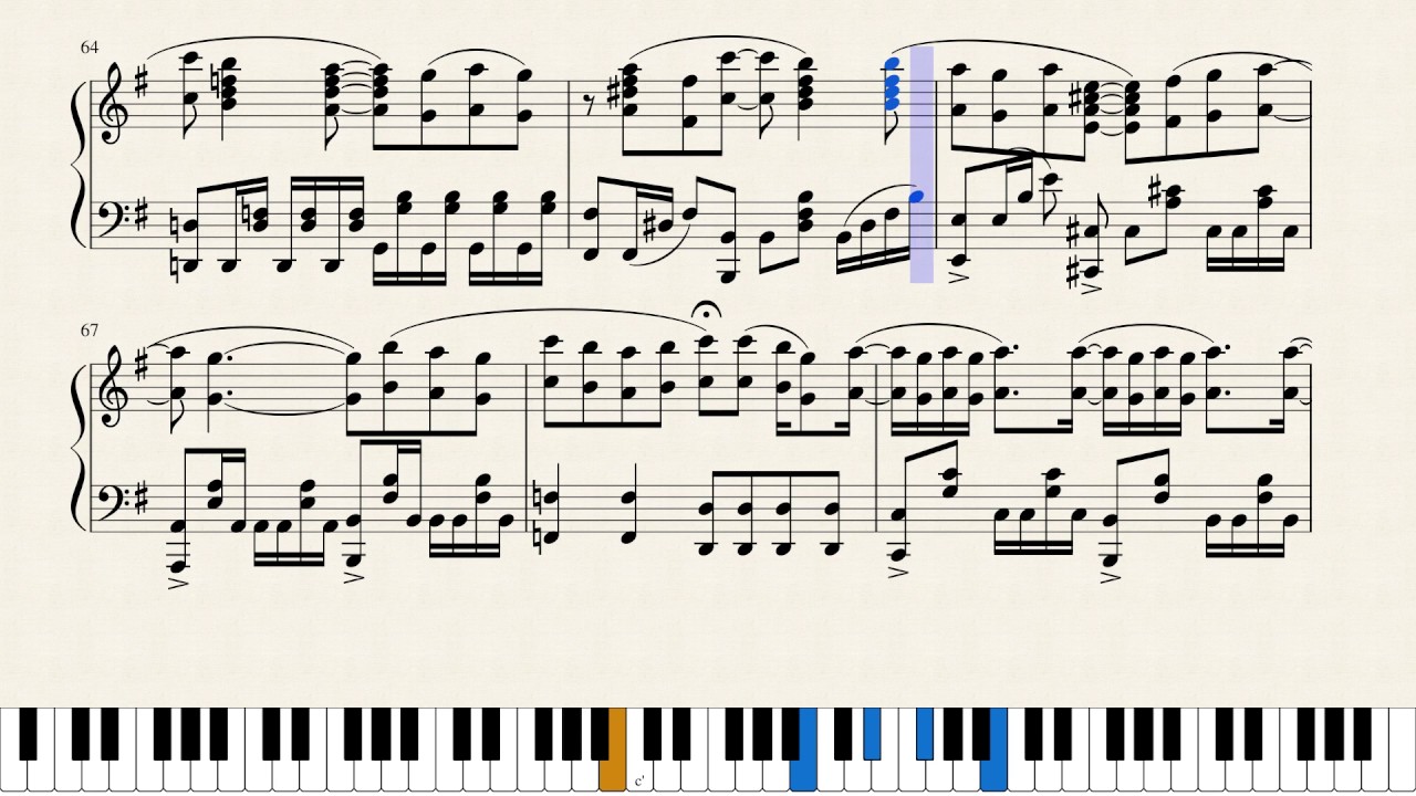 Anime Piano Sheet Music