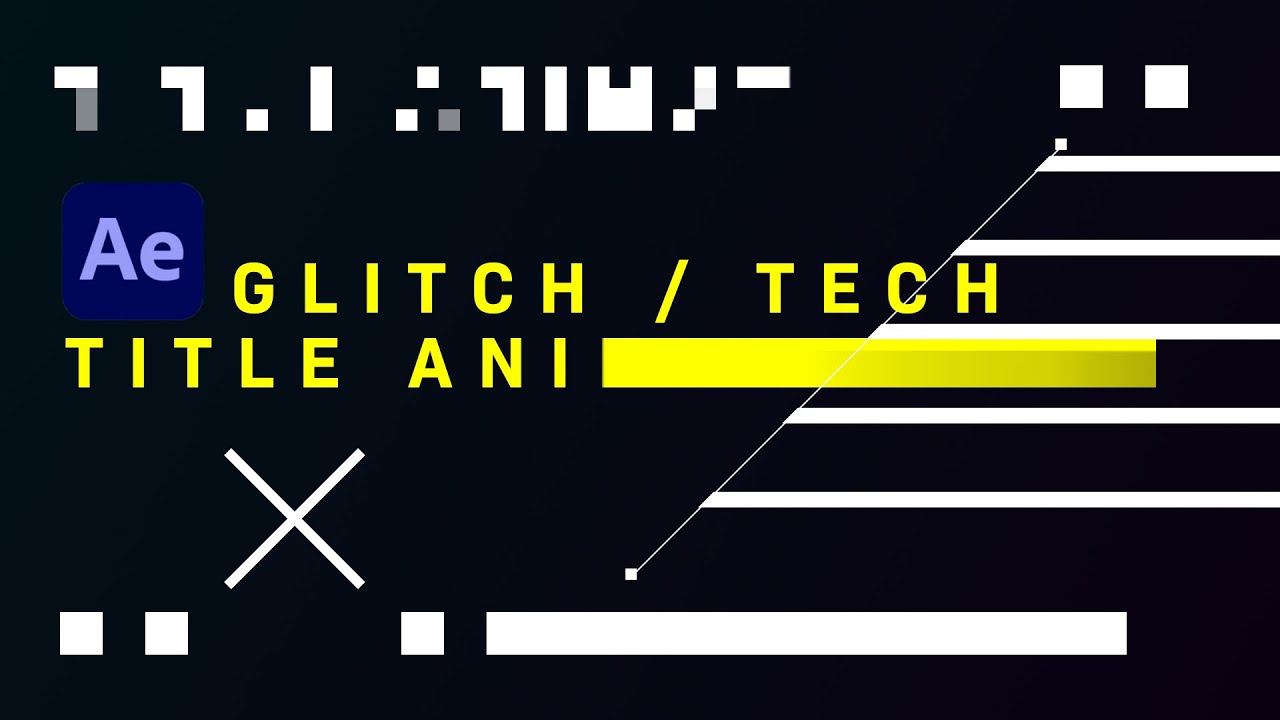 Glitch Tech Title Animation | After Effects Tutorial - YouTube