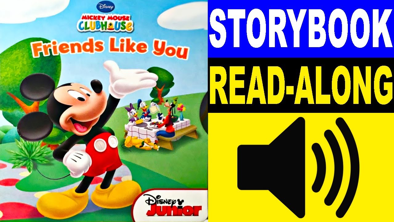 Mickey Mouse Clubhouse Read Along Story book, Read Aloud Story Books for  Kids