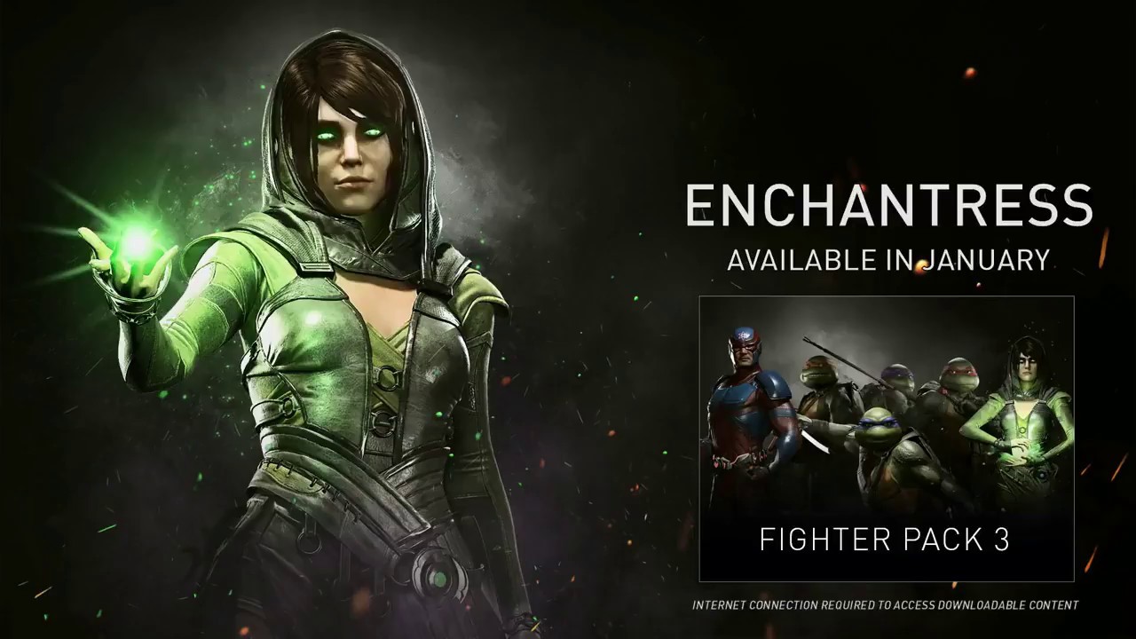 Injustice 2 - Enchantress Reveal Trailer ( Fighter Pack 3 DLC )