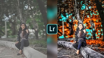 Lightroom aqua and orange effect photo editing tutorial | lightroom background colour change preset
