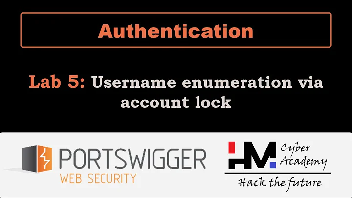 Authentication 5 | Username enumeration via account lock