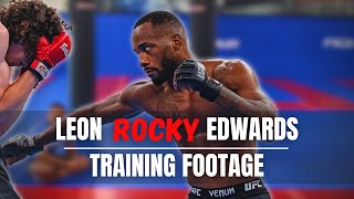 UFC CHAMP LEON EDWARDS UNSEEN TRAINING FOOTAGE BEFORE THE NATE DIAZ FIGHT