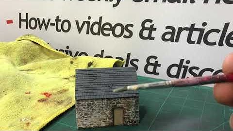 How To Paint & Weather OO Scale Roof Tiles For Model Railway Buildings