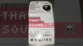 This Seagate with messed up heads - #technology #sound #broken
