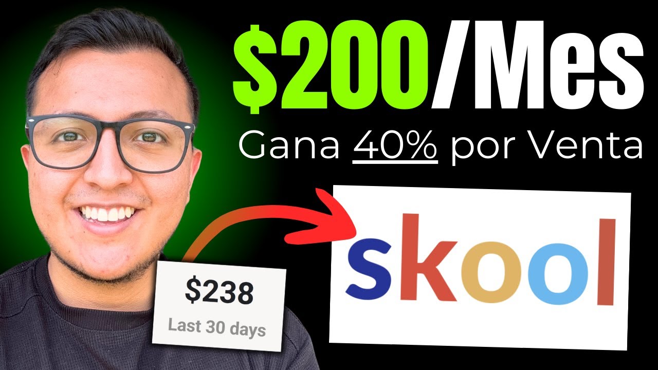 GANA DINERO siendo AFILIADO de SKOOL en 2025