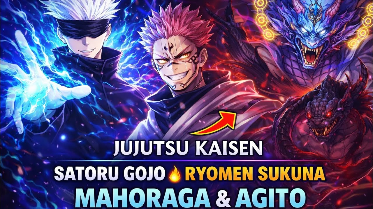 Jujutsu kaisen fire on video l Satoru Gojo l