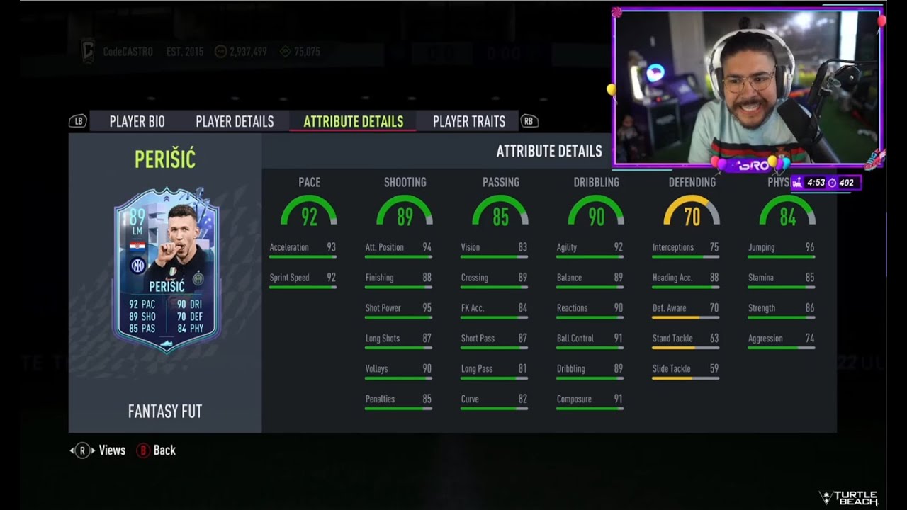 Castro1021 Reacts To FANTASY FUT PERISIC SBC & FANTASY FUT TEAM 2 - FIFA22 ULTIMATE TEAM!