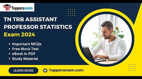 TN TRB ASSISTANT PROFESSOR STATISTICS Syllabus and Exam Pattern 2024 | TN TRB Books in English