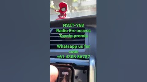 Toyota Premio NSZT-Y68T ERC Menu and Unlock