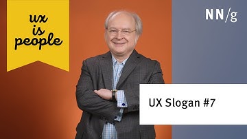 UX Is People (UX Slogan #7)