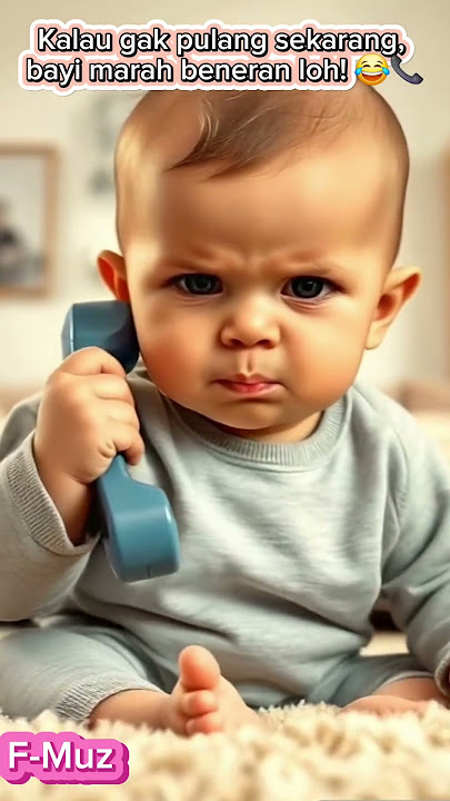 Bayi Marah Nelpon Papa Tapi Tetap Gemes Banget! 😂📞 #Shorts