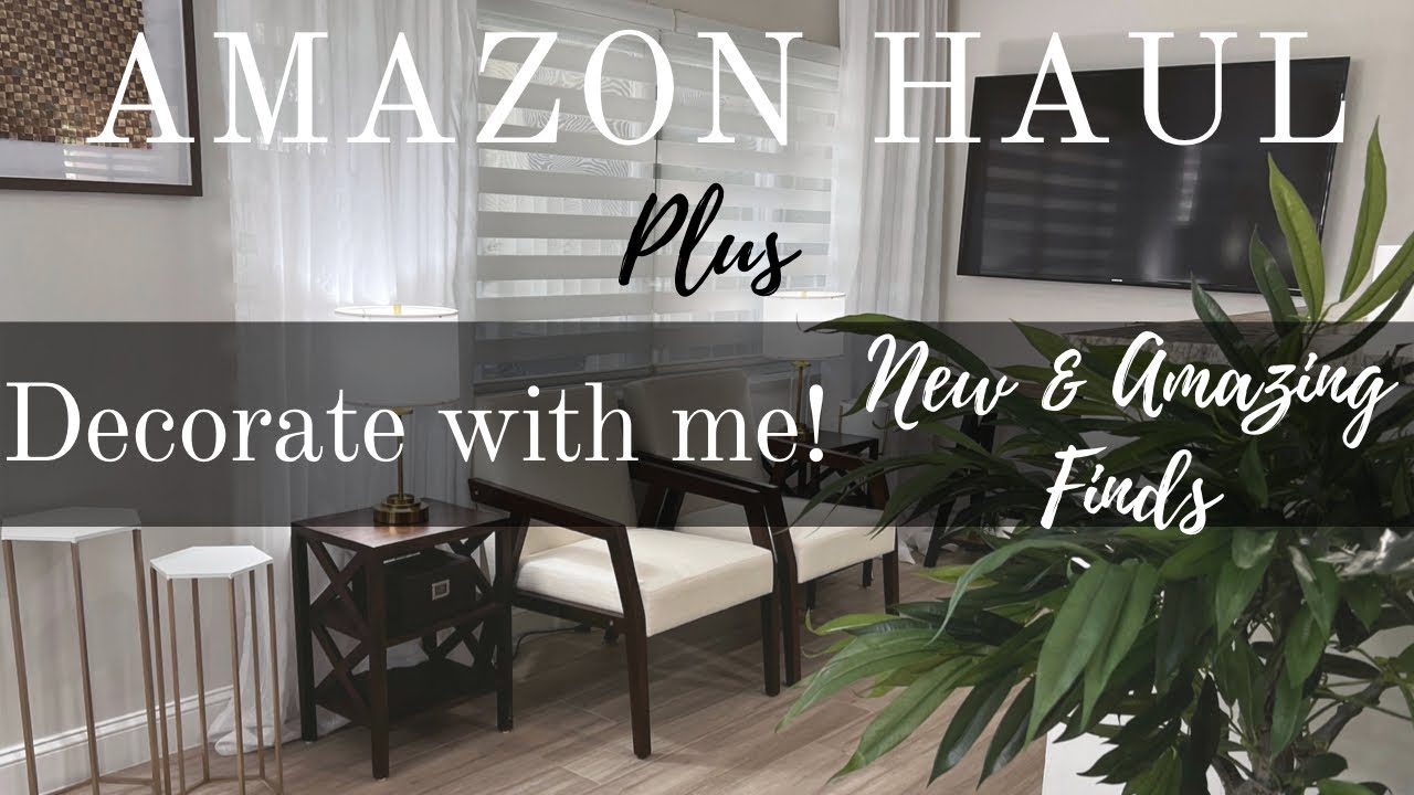 NEW!!! DECORATE WITH ME + TRENDY AMAZON FURNITURE HAUL | NITA'S HOME DECOR AND LIFESTYLE