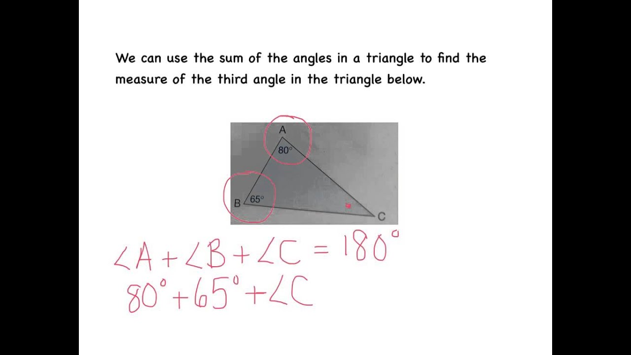 Investigating Angles in a Triangle - YouTube